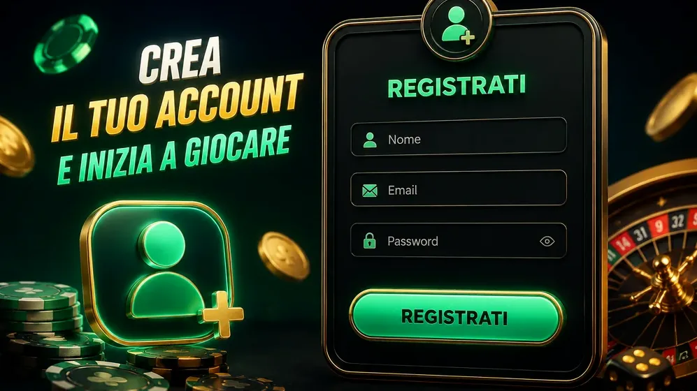 modulo di registrazione con campi email e password
